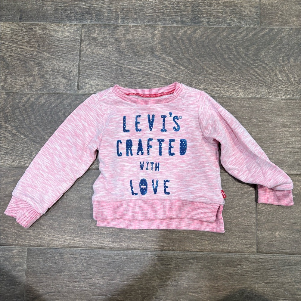 Levi's Pink and Blue Kids Sweatshirt